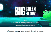 Tablet Screenshot of biggreenpillow.com